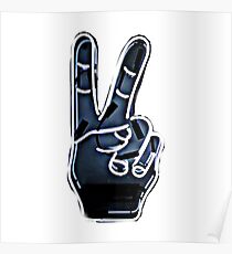 Peace Hand Sign Poster
