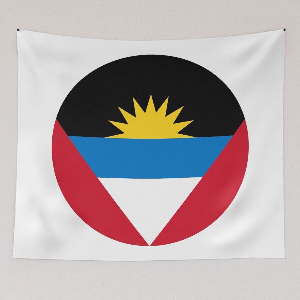 Item preview, Antigua And Barbuda Circle Flag AG designed and sold by shitpostee.