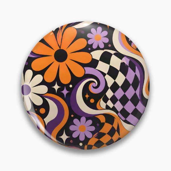 Item preview, Spooky Groovy: Retro Halloween Flower Power designed and sold by Hashola Designs.