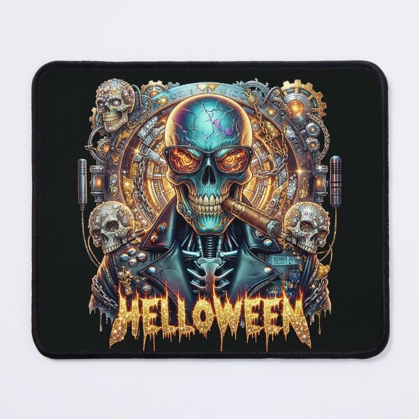 Item preview, Halloween Cyber Blue Skull Cigar Glasses designed and sold by Voodoo Store Paranormal Collections.