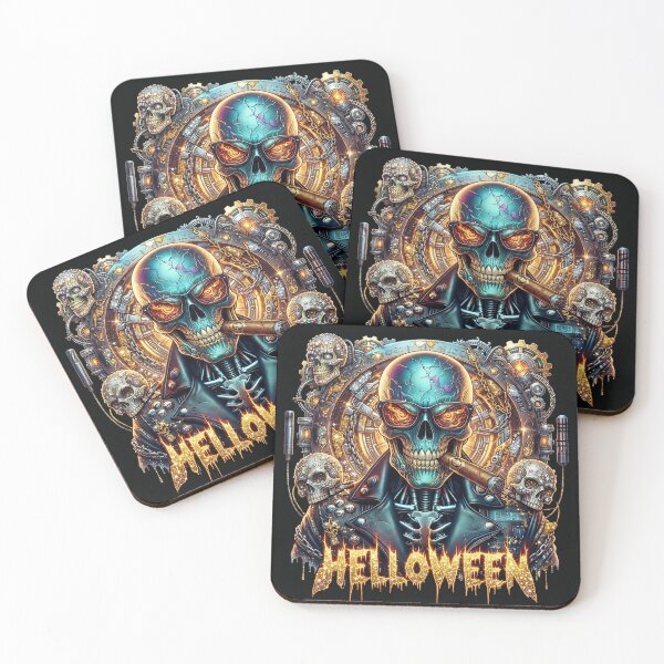 Item preview, Halloween Cyber Blue Skull Cigar Glasses designed and sold by Voodoo Store Paranormal Collections.