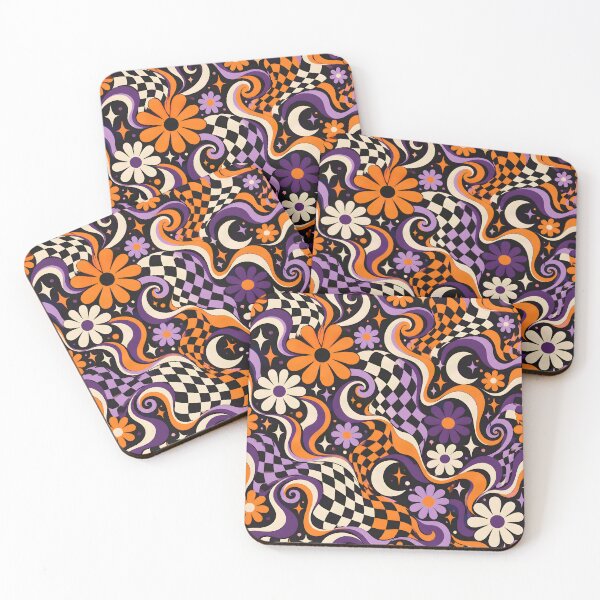 Item preview, Spooky Groovy: Retro Halloween Flower Power designed and sold by Hashola Designs.