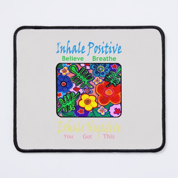 Item preview, Inhale Positive Exhale Negative Hand Painted Flowers designed and sold by kel72.