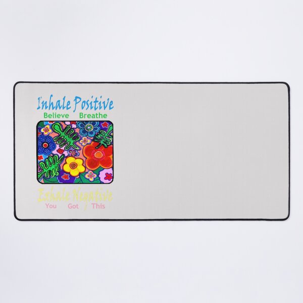 Item preview, Inhale Positive Exhale Negative Hand Painted Flowers designed and sold by kel72.