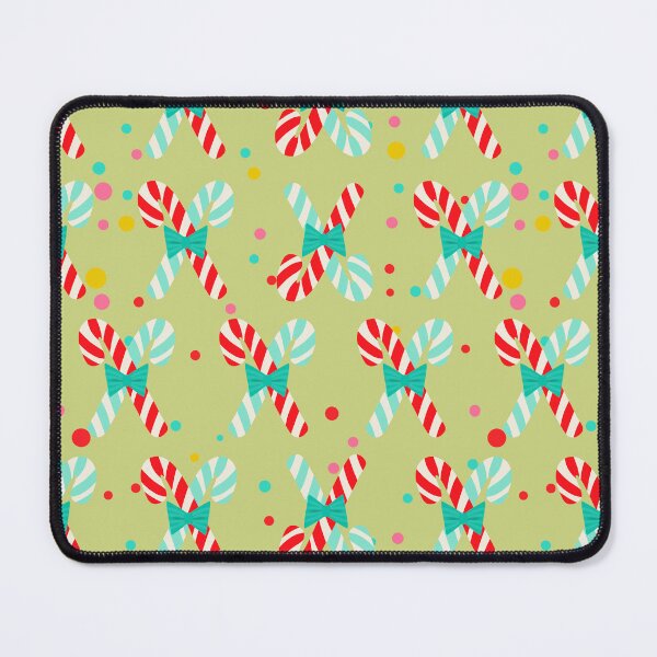 Item preview, Pistachio Green Retro Christmas Candy Canes designed and sold by Little Wimbly.