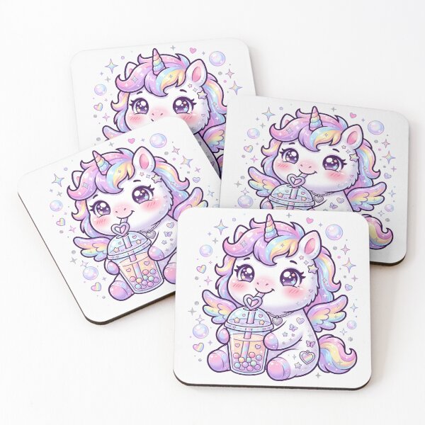 Item preview, Unicorn Drinking Bubble Tea designed and sold by naragon4289.