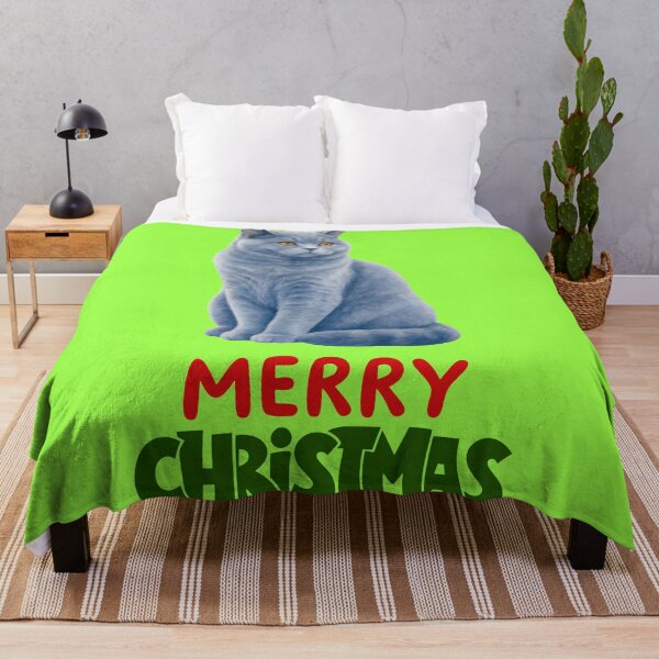 Item preview, Cute British Shorthair Merry Christmas Holiday Art designed and sold by stormk10.