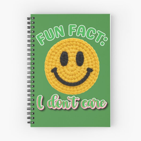 Item preview, FUN FACT: I Don’t Care – Crochet Smiley designed and sold by Magda-Creates.