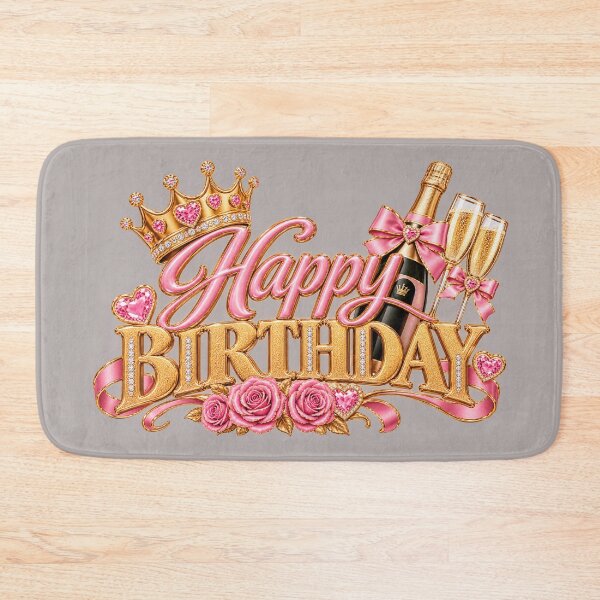 Artikelvorschau, Alles Gute zum Geburtstag, Frau! – Geburtstag in Rosa und Gold mit Krone entworfen und verkauft von POP FACTORY.