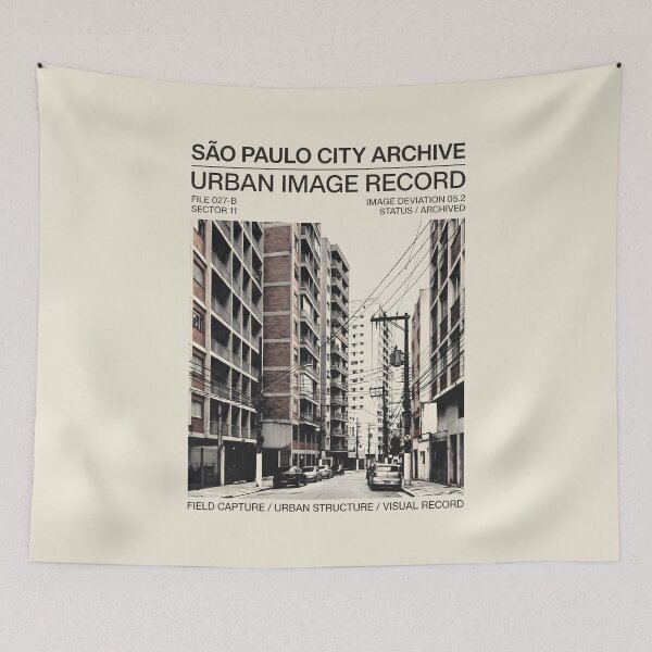 Item preview, Urban Architecture Sao Paulo City Archive Brutalist Graphic designed and sold by SplashTastic.