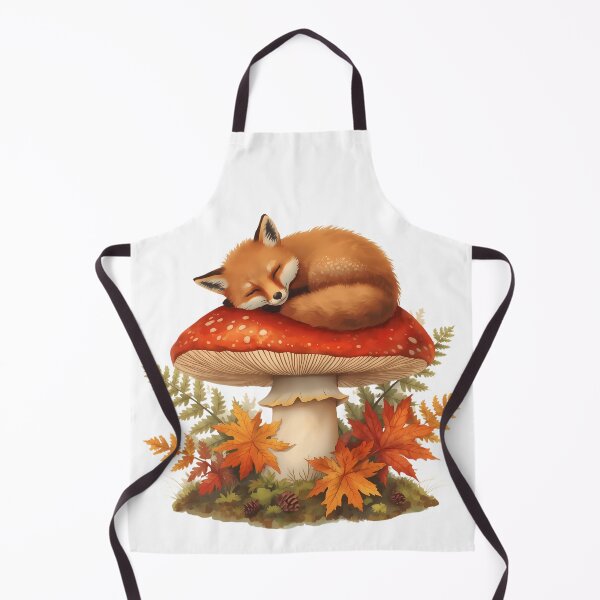 Item preview, Sleeping Red Fox on Amanita Mushroom | Dark Cottagecore Autumn Sticker designed and sold by Youram.