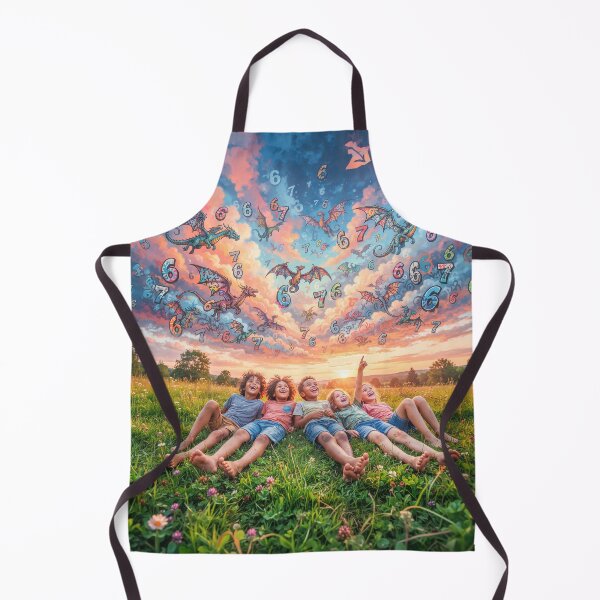 Item preview, Children Looking At Dragons And 6 7 Meme designed and sold by Home Decor Art.