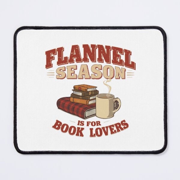 Item preview, Flannel Season Book Lovers Autumn Retro designed and sold by Coffread.