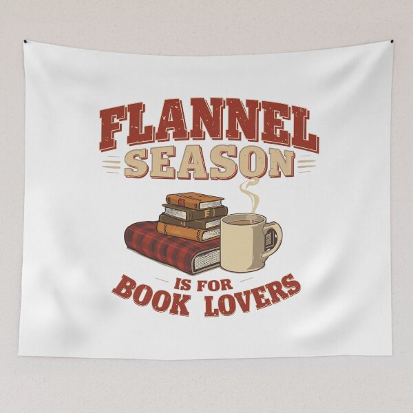 Item preview, Flannel Season Book Lovers Autumn Retro designed and sold by Coffread.