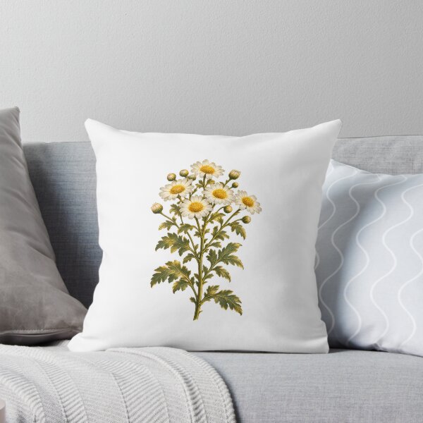 Item preview, Feverfew Botanical | Vintage Herbalist Medicinal Plant Art | Herbalist Gift designed and sold by Brackenlume Studio.