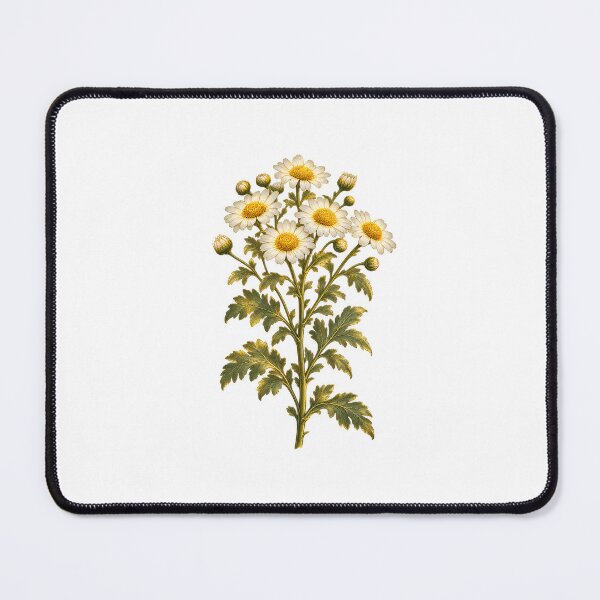 Item preview, Feverfew Botanical | Vintage Herbalist Medicinal Plant Art | Herbalist Gift designed and sold by Brackenlume Studio.