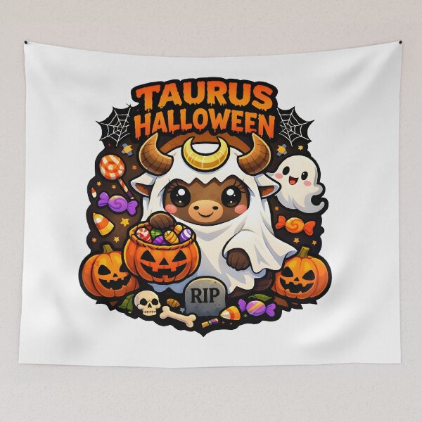 Item preview, Taurus Cute Halloween Baby Bull Costume designed and sold by Zodiac Celestial Art.