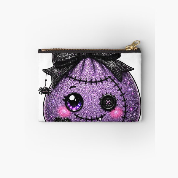 Item preview, Purple Halloween Dumpling Squishy | Button Eye, Spiderweb Bow & Stitched Heart designed and sold by Uniquememorable.