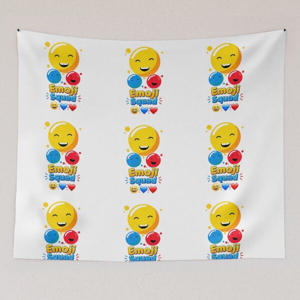 Item preview, Funny Cute Happy Emoji squad designed and sold by Afnan Store.