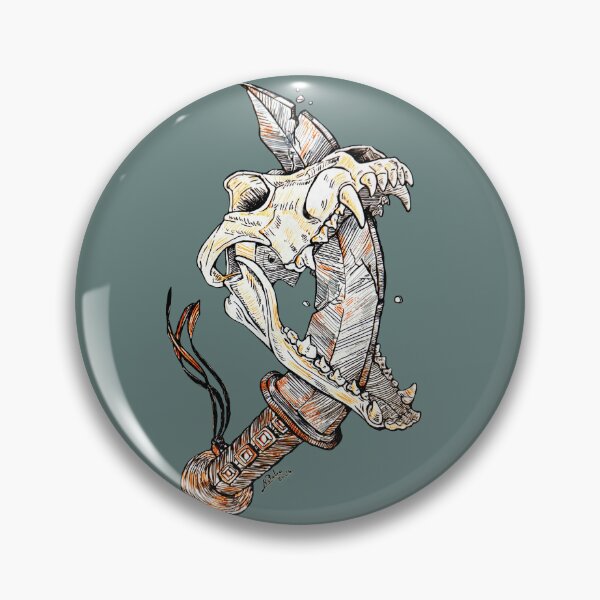 Item preview, Wolf skull pierced by a sword designed and sold by Konopikyu.