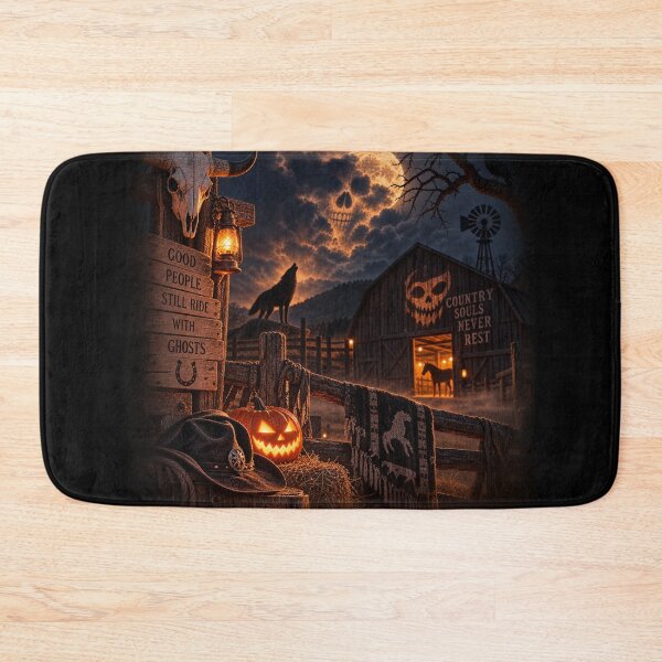Item preview, Haunted Western Ranch – Country Halloween Ghosts designed and sold by  QuarterHorseArt by Just my Studio.