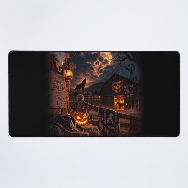 Item preview, Haunted Western Ranch – Country Halloween Ghosts designed and sold by QuarterHorseArt by Just my Studio.