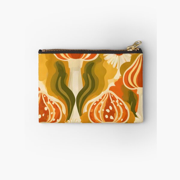 Item preview, Groovy ’Shrooms: Retro Mushroom & Daisy Pattern designed and sold by Hashola Designs.
