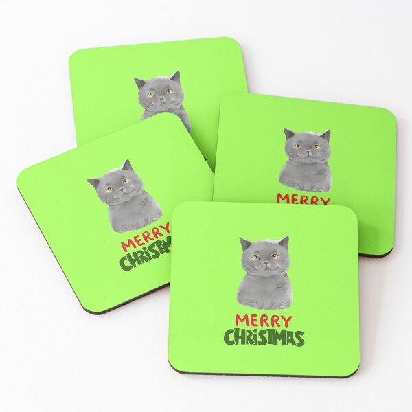 Item preview, Cute British Shorthair Merry Christmas Holiday Art designed and sold by stormk10.