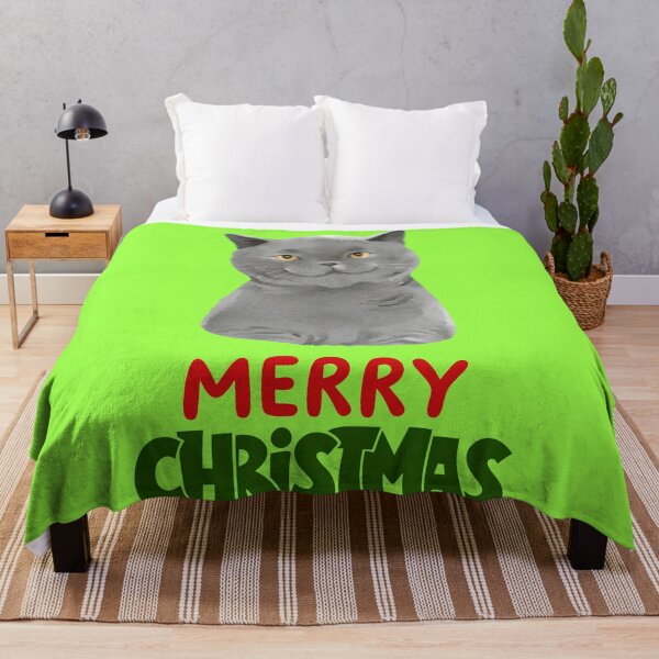 Item preview, Cute British Shorthair Merry Christmas Holiday Art designed and sold by stormk10.