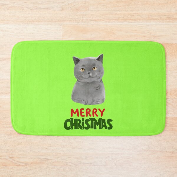 Item preview, Cute British Shorthair Merry Christmas Holiday Art designed and sold by stormk10.
