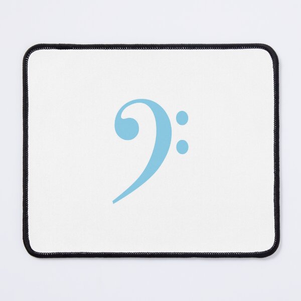 Item preview, Bass clef sky blue bass player music teacher gift ideas designed and sold by Inspirationmotivation.