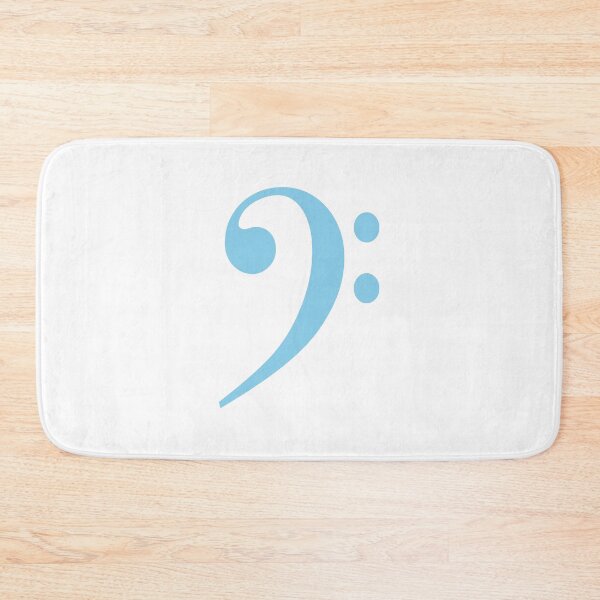 Item preview, Bass clef sky blue bass player music teacher gift ideas designed and sold by Inspirationmotivation.