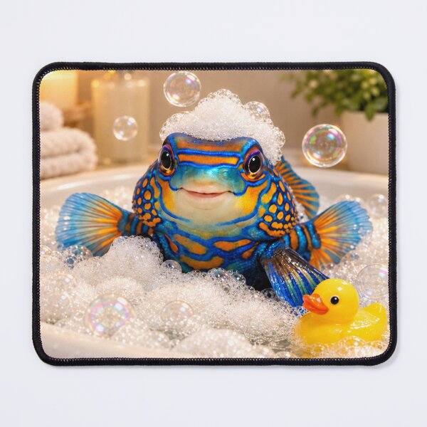 Item preview, Mandarin Fish Bathtub Bubble Soak designed and sold by Sillytoe.