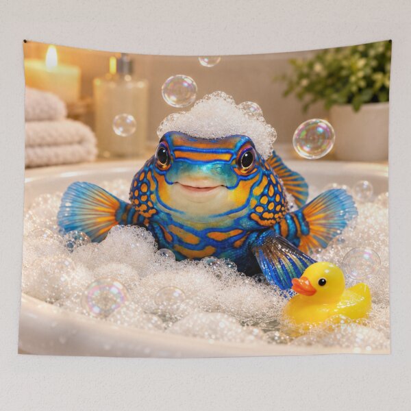 Item preview, Mandarin Fish Bathtub Bubble Soak designed and sold by Sillytoe.