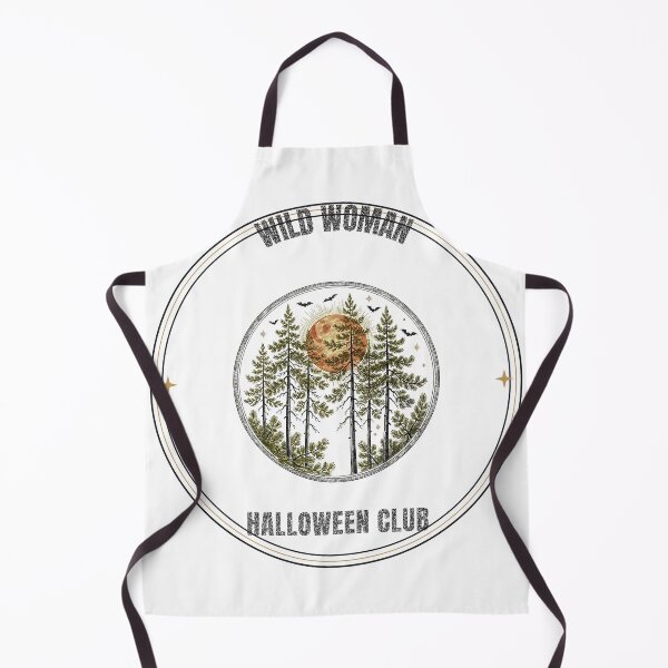 Item preview, Wild Woman Halloween Club Vintage Badge T-Shirt designed and sold by FitEnvy.
