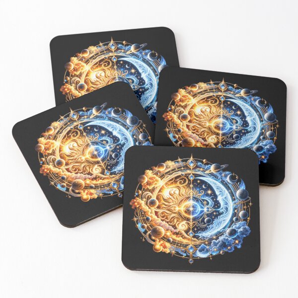 Item preview, Celestial Sun and Moon – Cosmic Balance designed and sold by TroviTutto.