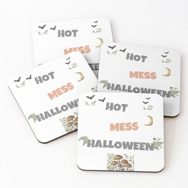 Item preview, Hot Mess Halloween Funny Mushroom T-Shirt designed and sold by FitEnvy.