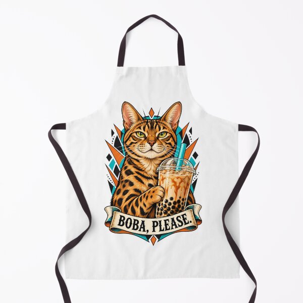 Item preview, Bengal Cat Boba Tea designed and sold by Old's Cool Cat Studio.