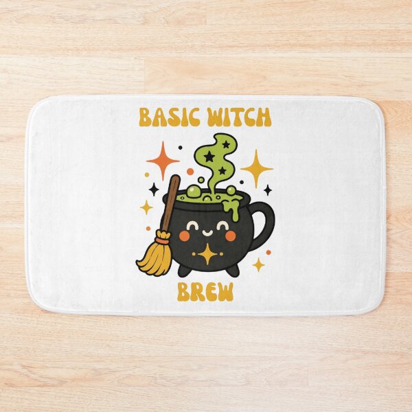 Item preview, Basic Witch Brew Cute Halloween Coffee Cauldron Sticker Art designed and sold by wildsilencee.
