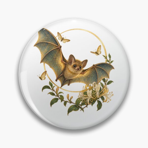 Item preview, Pipistrelle Bat | Moonlit Dusk British Wildlife Art | Bat Conservation Gift designed and sold by Brackenlume Studio.