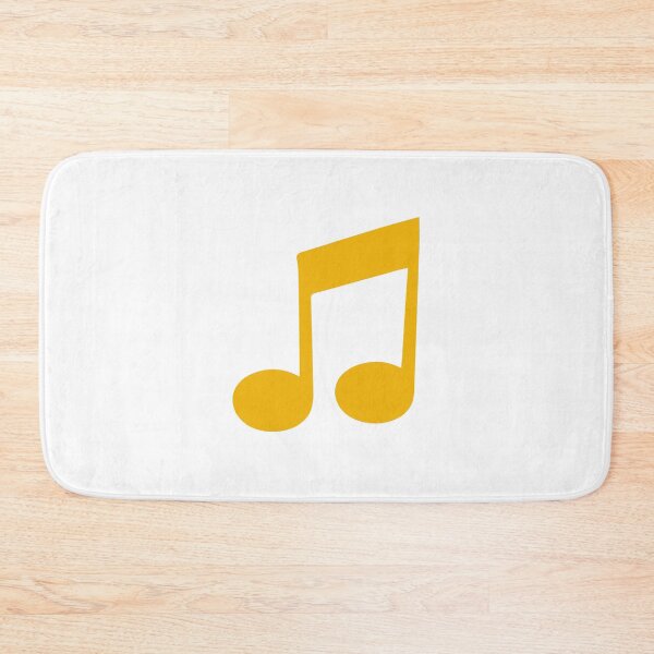 Item preview, Two eighth notes mustard gold - music teacher gift designed and sold by Inspirationmotivation.