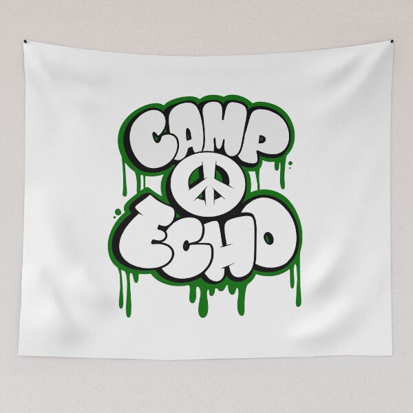 Item preview, CAMP ECHO BUBBLE LETTERS designed and sold by KUSTOM CAMP CREATIVES.