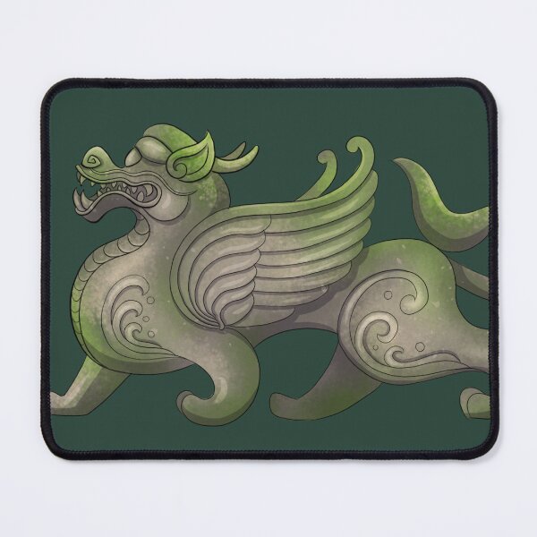 Item preview, Ancient Asian Dragon Statue designed and sold by Eli's Drawings.