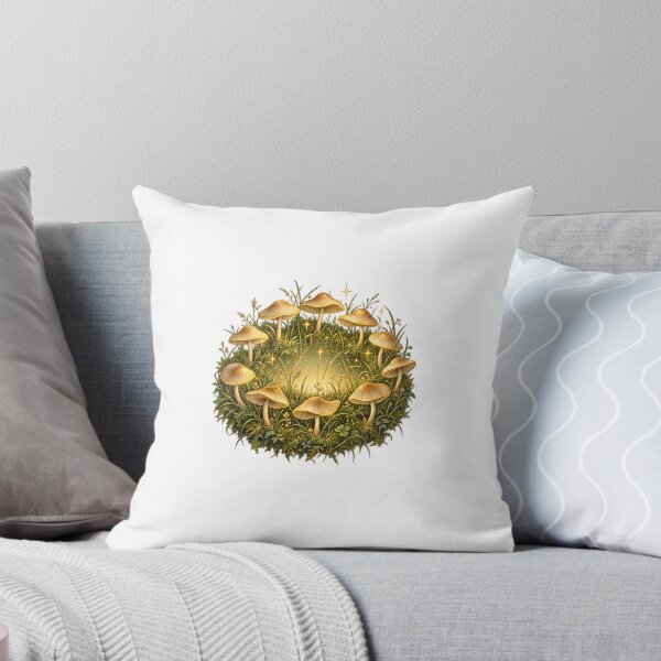 Item preview, Fairy Ring Mushroom | Goblincore Toadstool Circle Art | Fae Folklore Gift designed and sold by Brackenlume Studio.