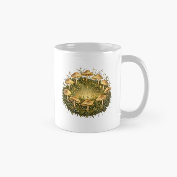 Item preview, Fairy Ring Mushroom | Goblincore Toadstool Circle Art | Fae Folklore Gift designed and sold by Brackenlume Studio.