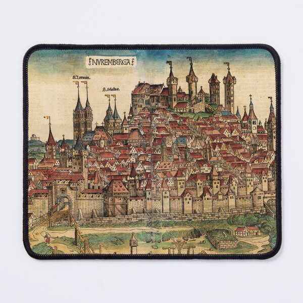 Item preview, Nuremberg UFO Wall Art, 1561 Celestial Phenomenon Vintage Woodcut, Ancient Mystery Print designed and sold by RickE.