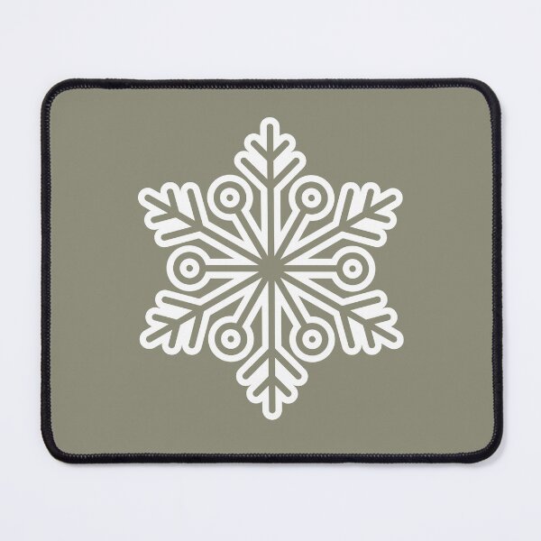 Item preview, Winter Snowflake Sage Gray Seamless Pattern Art designed and sold by ​Jyoti Digital Artist.