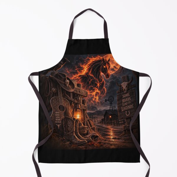 Item preview, Fiery Ghost Horse – Dark Western Halloween designed and sold by QuarterHorseArt by Just my Studio.