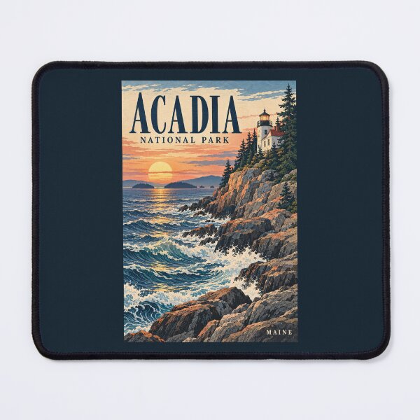 Item preview, Acadia National Park - Maine  designed and sold by GoodOldVintage.