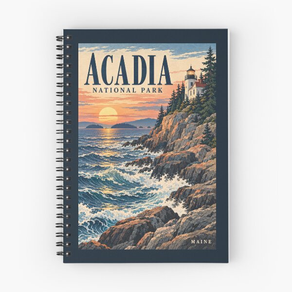 Item preview, Acadia National Park - Maine  designed and sold by GoodOldVintage.
